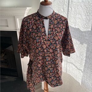 Jason Wu Floral Black and Red Blouse